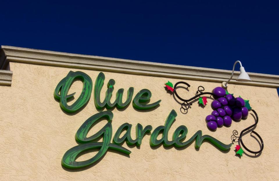 <p>When Olive Garden launched, its main attraction was unlimited salad; so much so that the original slogan was “Good Times, Great Salad, Olive Garden.” Once soups and breadsticks were added to the mix, it was changed to “When you’re here, you’re family.” Since 2013, its primary motto has been “We’re all family here.”</p>