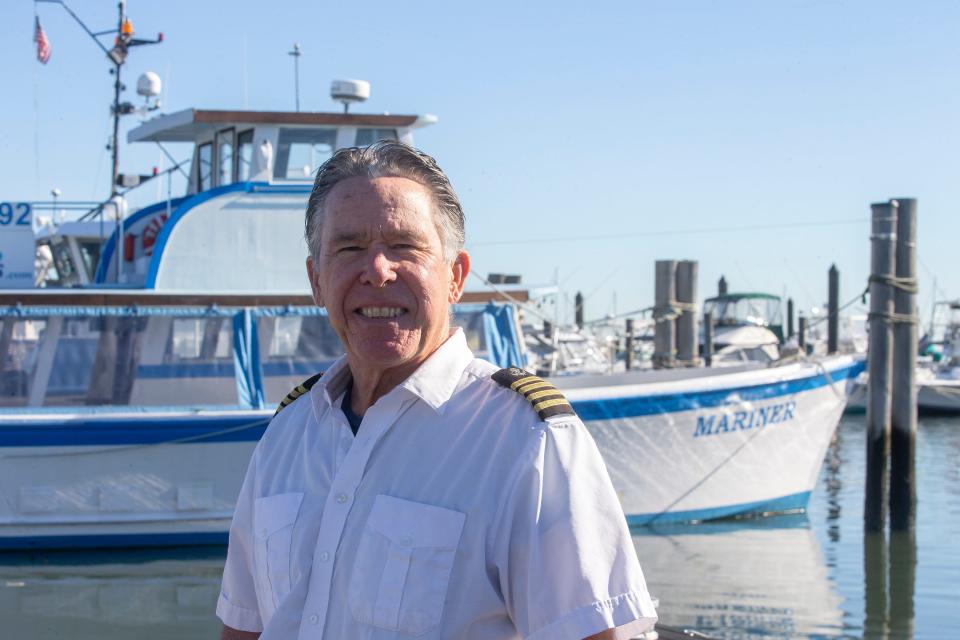 Captain Dan Schade, owner of Classic Boat Rides, a nearly 20-year-old Atlantic Highlands-based provider of public and private charter boat rides on several different boats, talks about his business in Atlantic Highlands, NJ Thursday, October 6, 2022. 