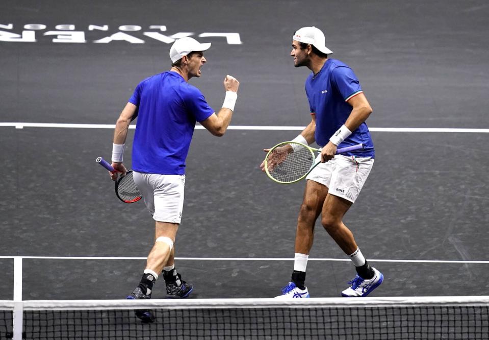 Andy Murray (left) and Matteo Berrettini had started well (John Walton/PA) (PA Wire)