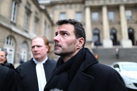 Former trader Jerome Kerviel leaves the courthouse in Paris, France, March 21, 2016. REUTERS/Charles Platiau