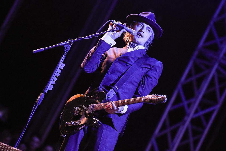 Pete Doherty of The Libertines performs on the Common stage during Victorious Festival at Southsea Seafront on August 24, 2018 in Portsmouth, England. (Photo by Tabatha Fireman/Getty Images)