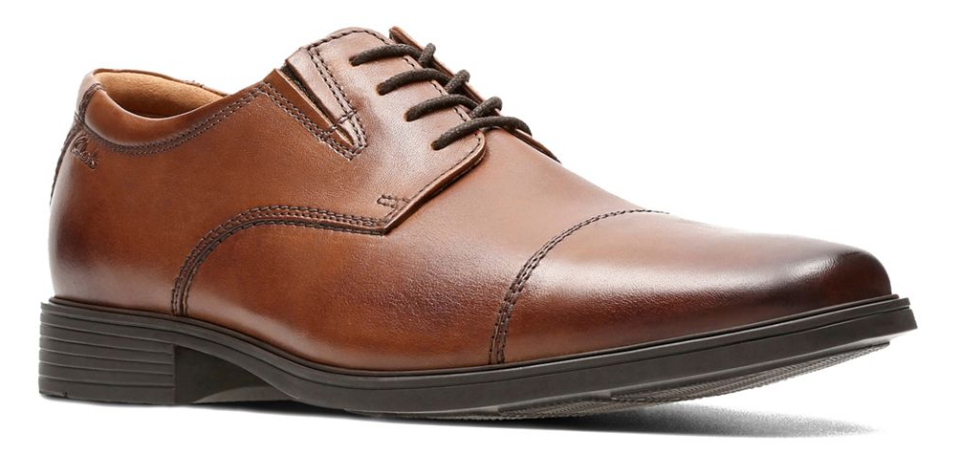 Clarks Mens Tilden Cap Leather Shoes