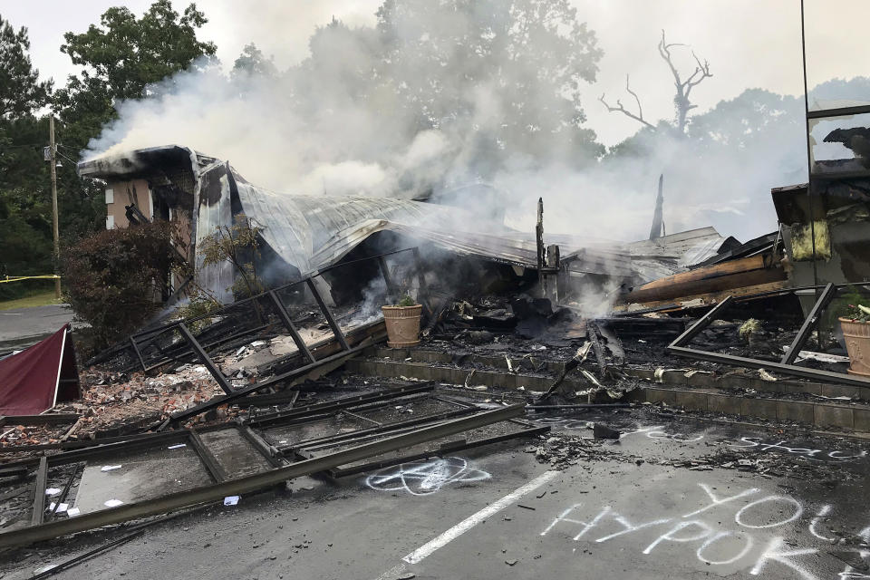 Image: First Pentecostal Church in Holly Springs (Kelly McMillen / Marshall County Sheriff's Office via AP)