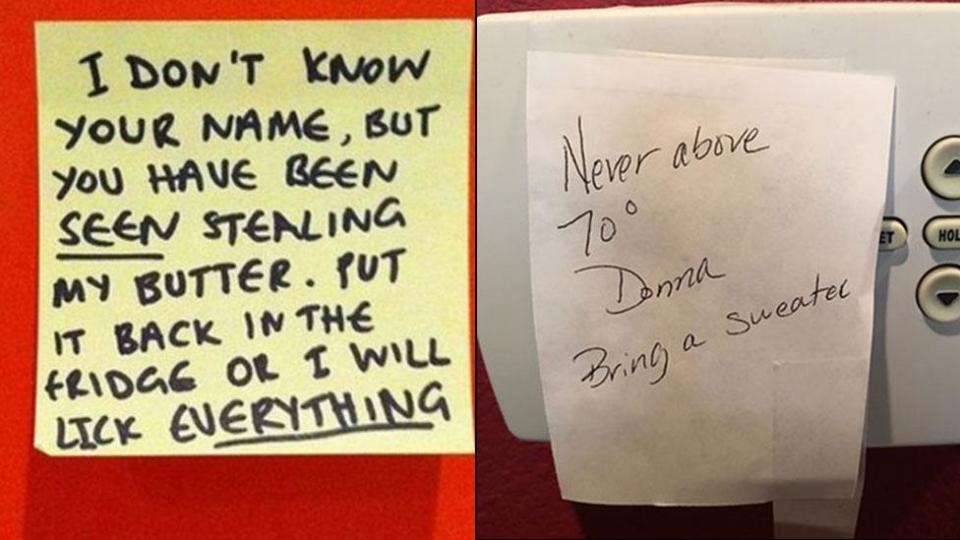 Funniest passive aggressive notes