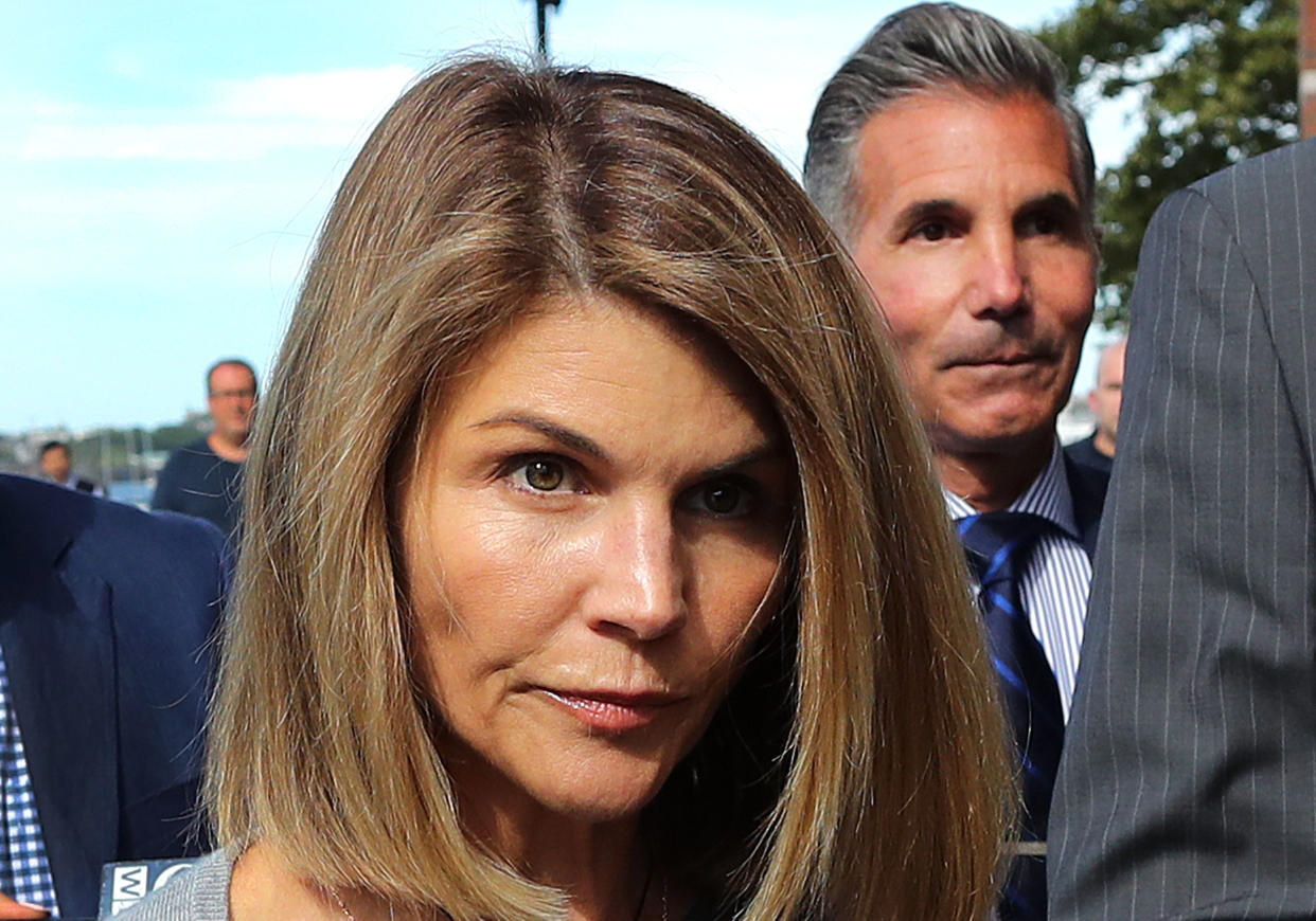 Actress Lori Loughlin, 57, was robbed of $1 million worth of jewelry at her Los Angeles-area home.  (Photo: John Tlumacki/The Boston Globe via Getty Images)