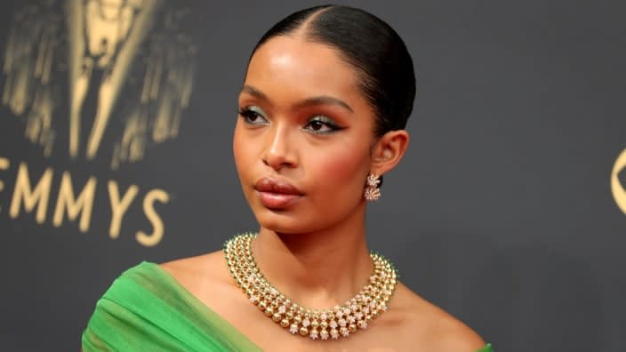 Actress Yara Shahidi attends the 73rd Primetime Emmy Awards Sunday night in Los Angeles. (Photo: Rich Fury/Getty Images)