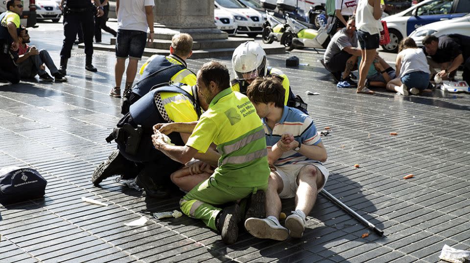 More than 100 people have been injured in the attack. Source: Getty