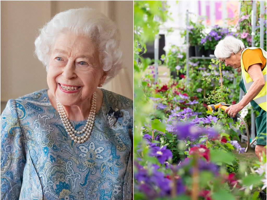 The flower show will commemorate the Queen’s 70-year reign (PA/Getty)