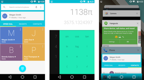 Android L screens