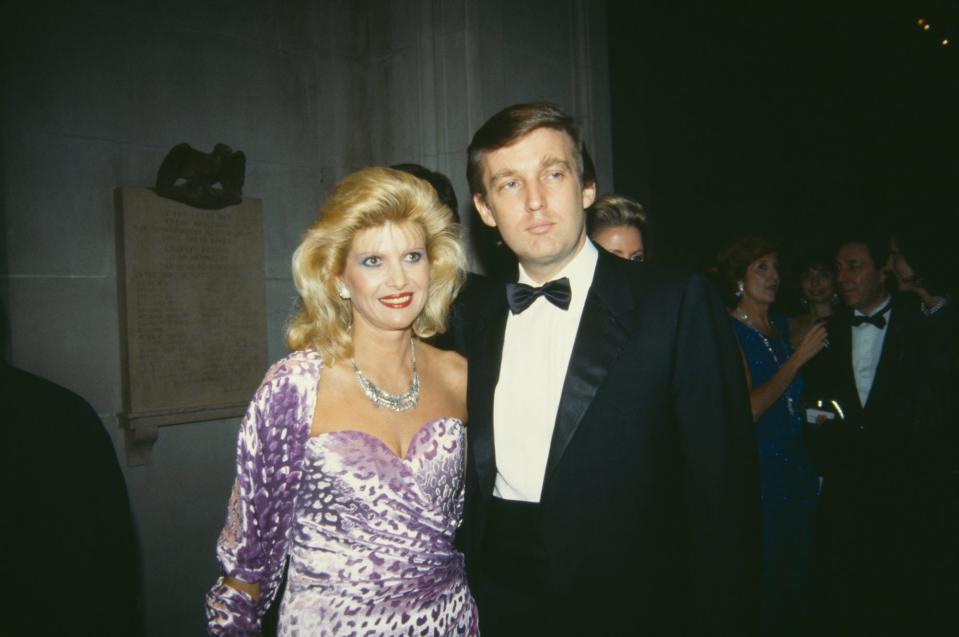 Donald Trump at the Met Gala in 1985