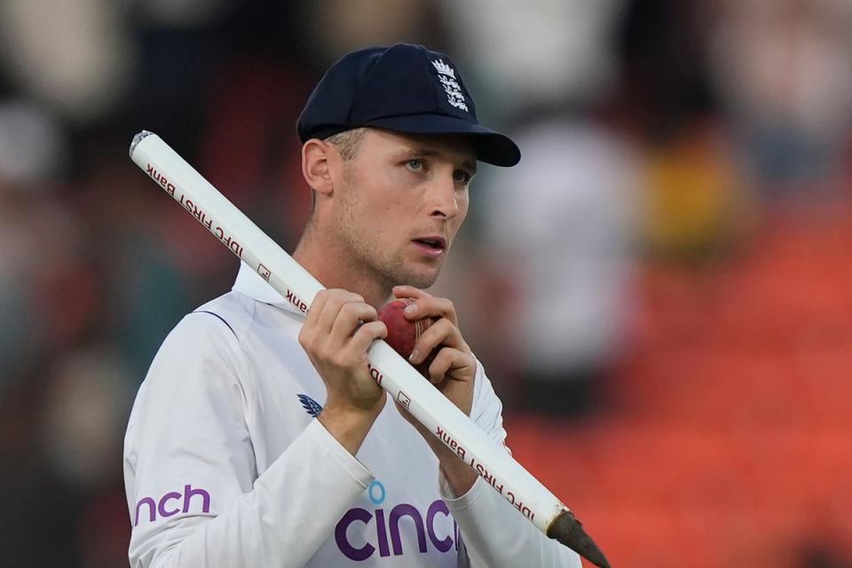 Tom Hartley starred in England’s famous win over India (Mahesh Kumar A/AP) (AP)