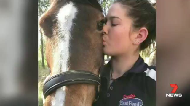 The keen horse rider had competed at a junior level with her horse Rogue Haven By Moonlight. Source: 7 News