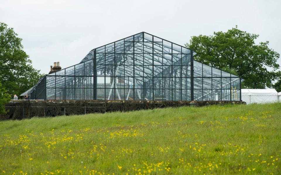 The crystal palace on Pippa's parent's estate - Credit: INS News Agency Ltd 