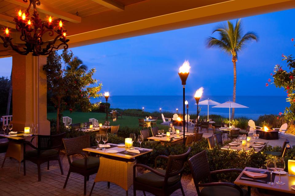 Day or night, Baleen's terrace is a magical spot for dining.