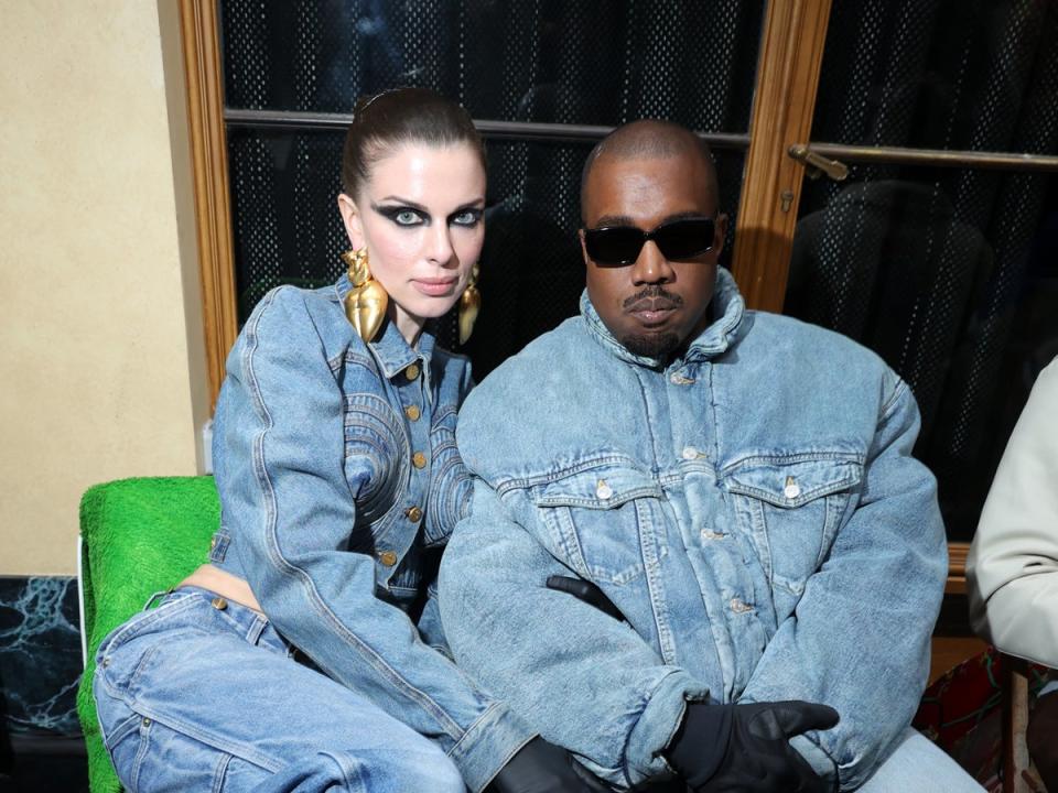 Julia Fox and Kanye West attended a number of Paris Men’s Fashion Week shows together (Getty Images For Kenzo)