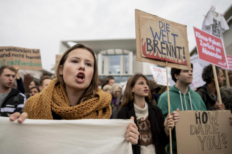 Neubauer bei einer Demo am 25 September 2019 in Berlin (Bild: Getty Images)