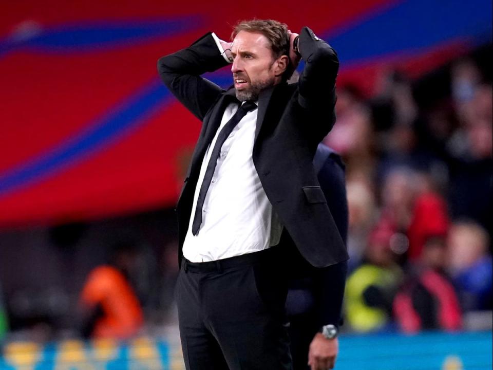 England manager Gareth Southgate during Monday’s 3-3 draw against Germany (John Walton/PA). (PA Wire)