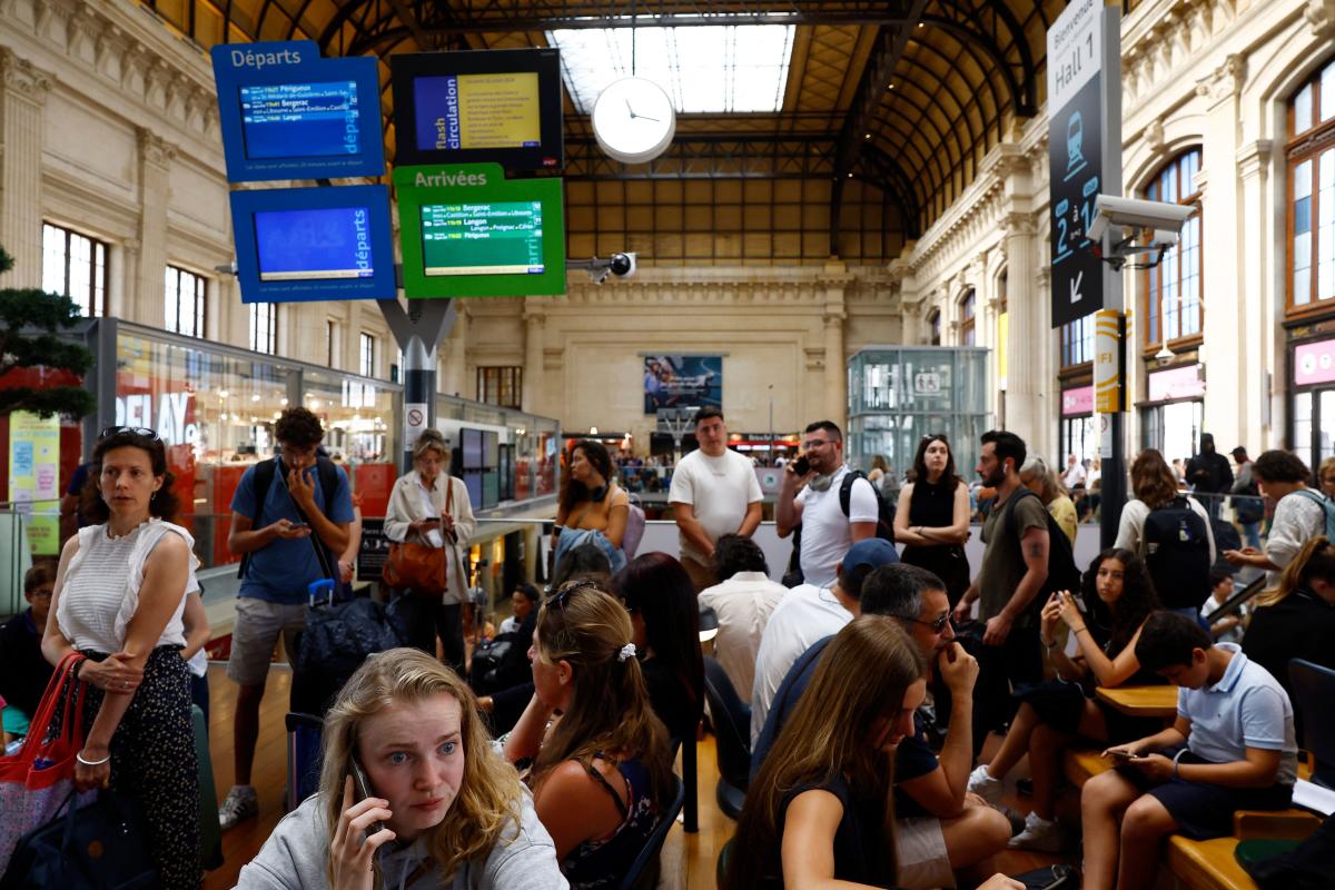 French railways massively disrupted by ‘malicious’ arson ahead of Olympics opening ceremony