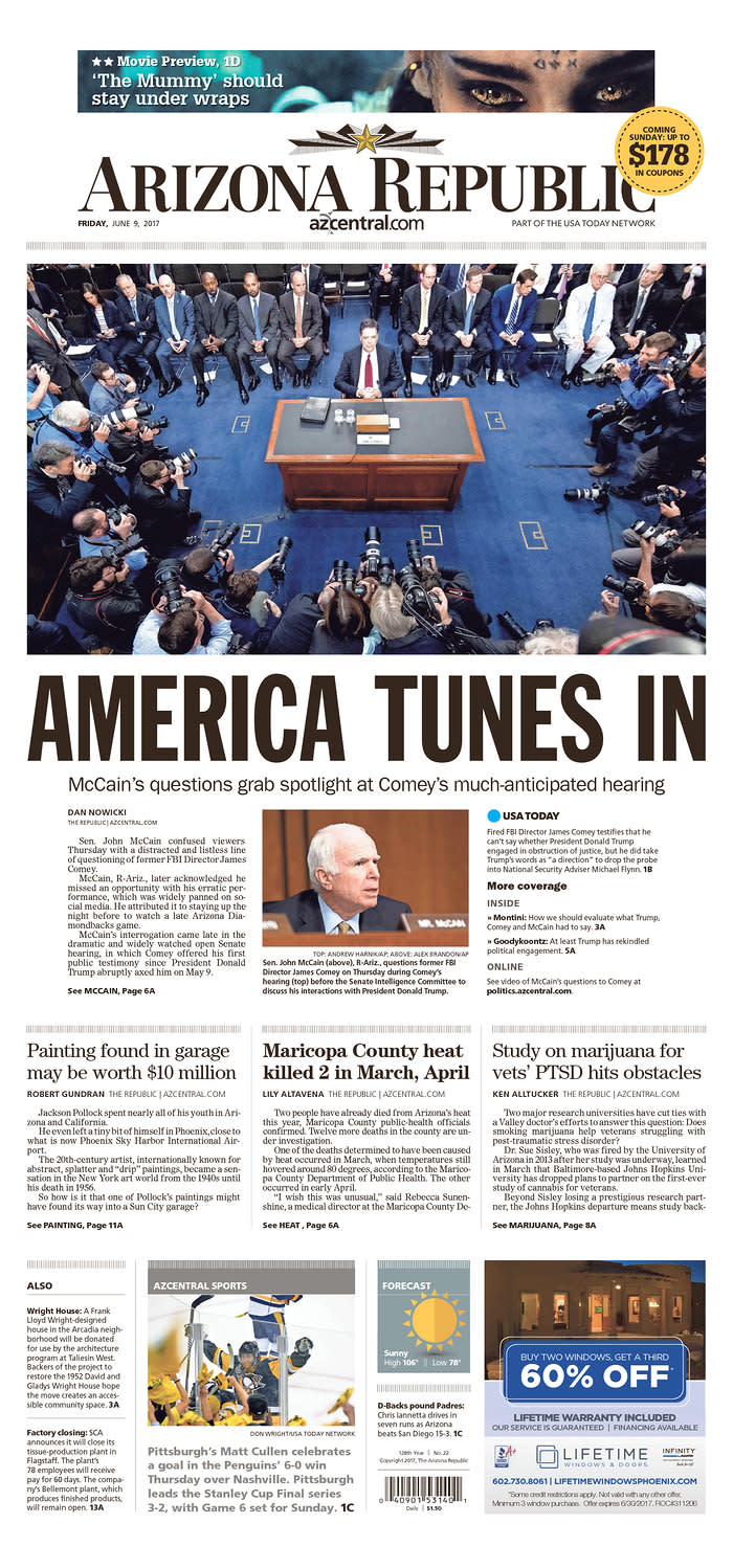 <p>“The Daily Courier,” published in Prescott, Ariz. (Newseum) </p>