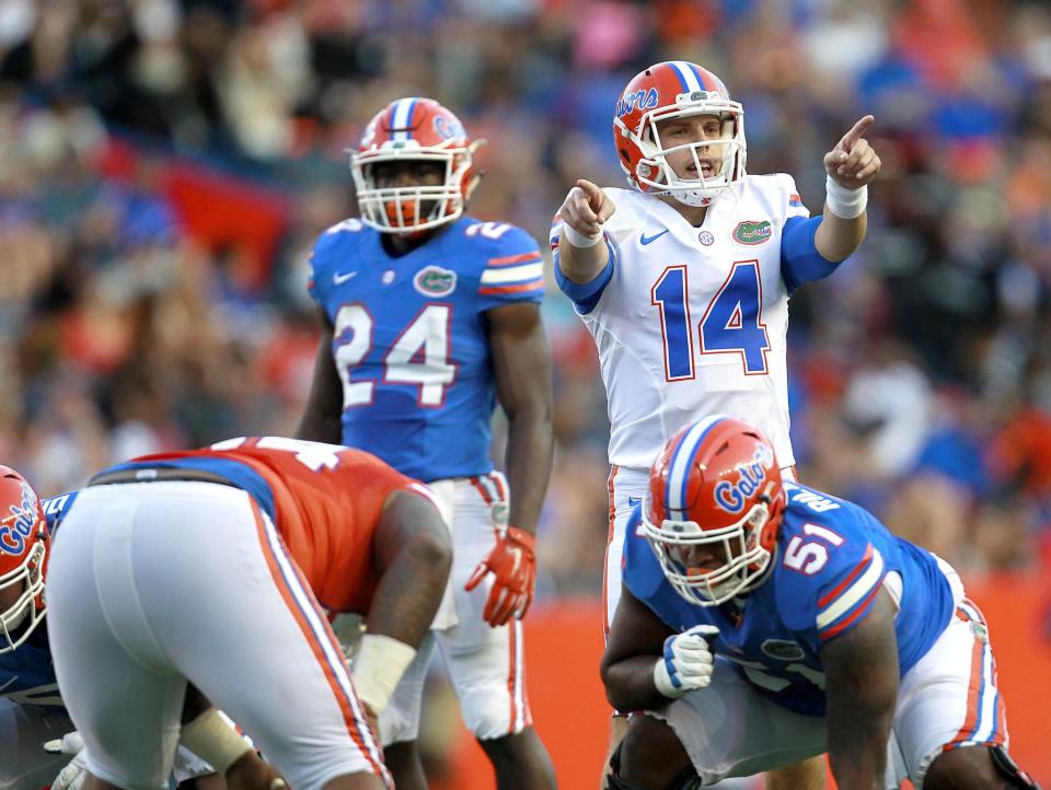 New Florida starting quarterback Luke Del Rio. (Matt Stamey/The Gainesville Sun via AP, File)