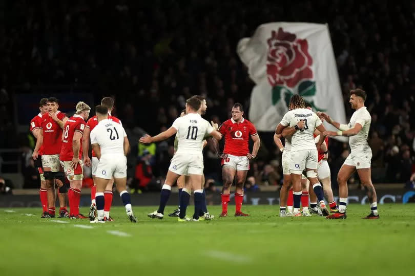 England celebrate at full time