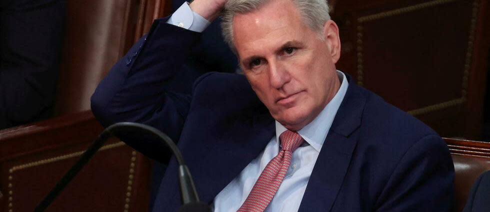 Grand favori pour la présidence de la Chambre américaine des représentants, Kevin McCarthy échoue cependant toujours à se faire élire.  - Credit:WIN MCNAMEE / GETTY IMAGES NORTH AMERICA / Getty Images via AFP