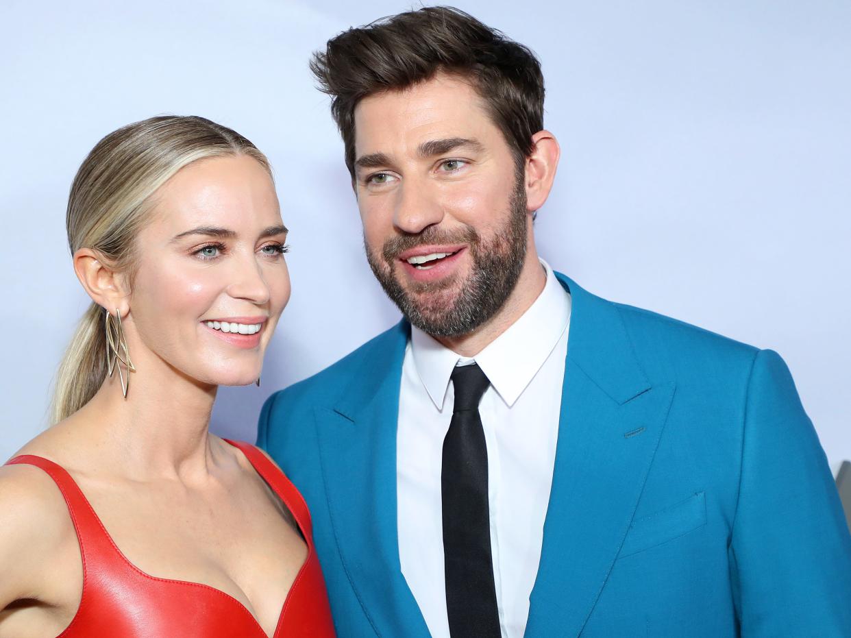 Emily Blunt and John Krasinski attends the "A Quiet Place Part II" World Premiere at Rose Theater, Jazz at Lincoln Center on March 08, 2020 in New York City.