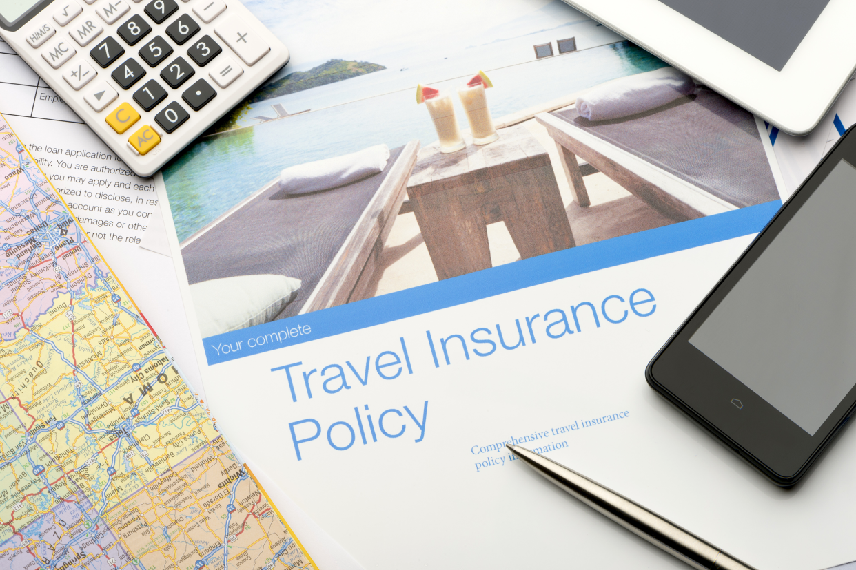 Travel insurance policy documents