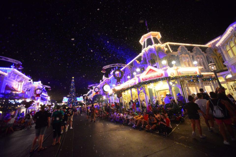 Christmas at Disney World in Orlando, Florida.