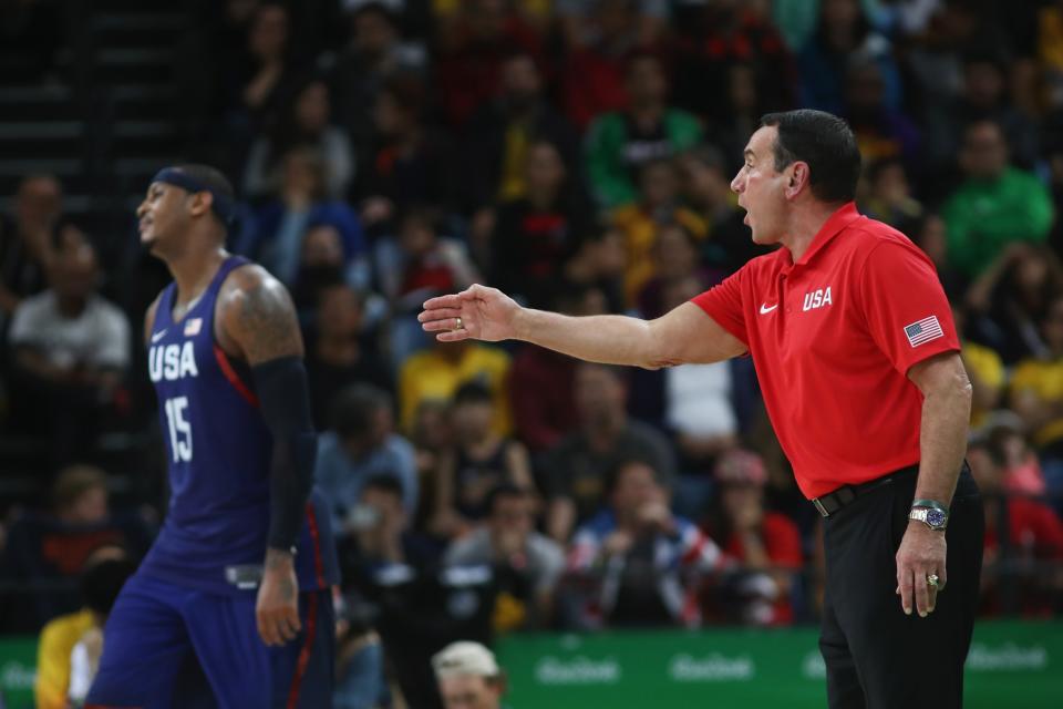 Mike Krzyzewski is trying to win his third straight Olympic gold medal. (Getty)