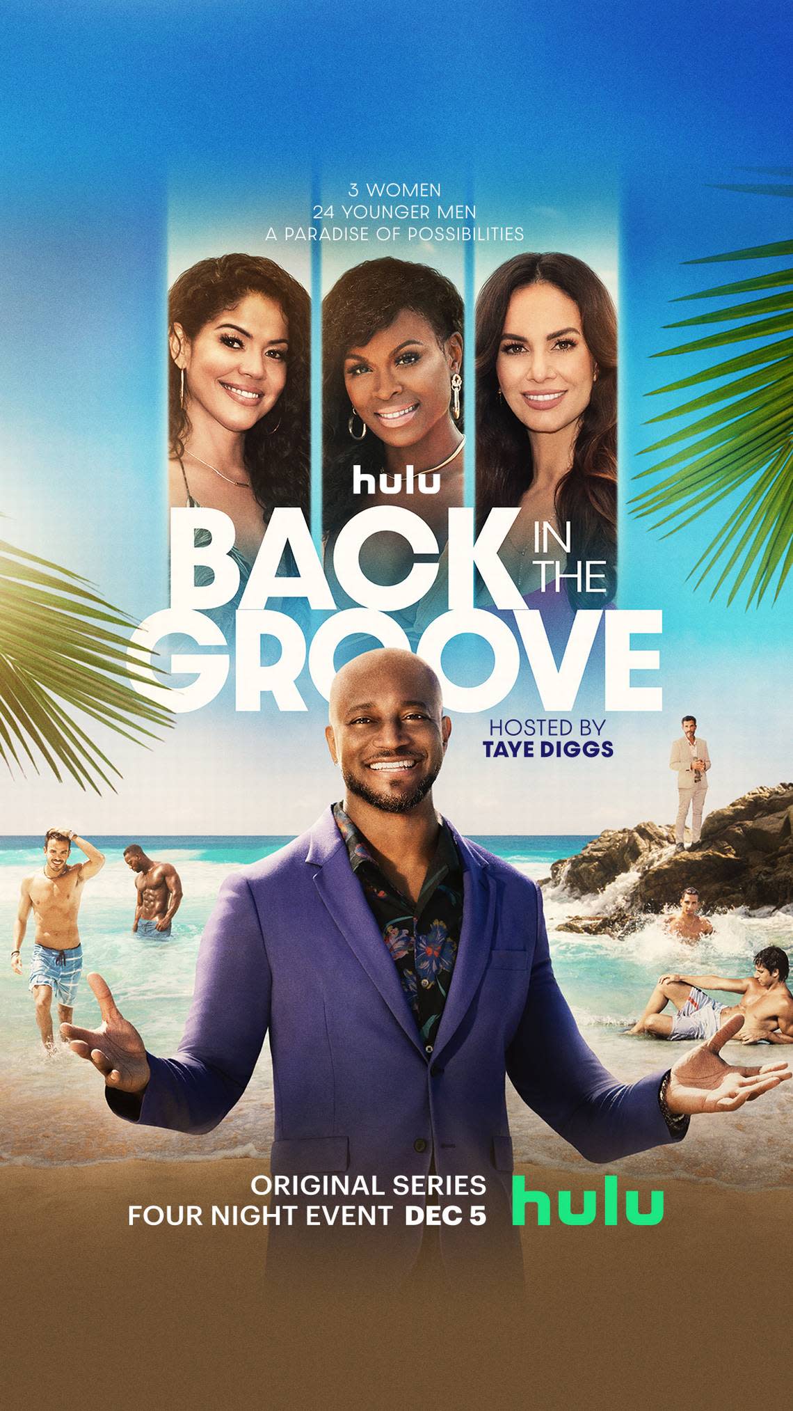 Taye Diggs hosts Hulu’s “Back in the Groove” reality dating show.