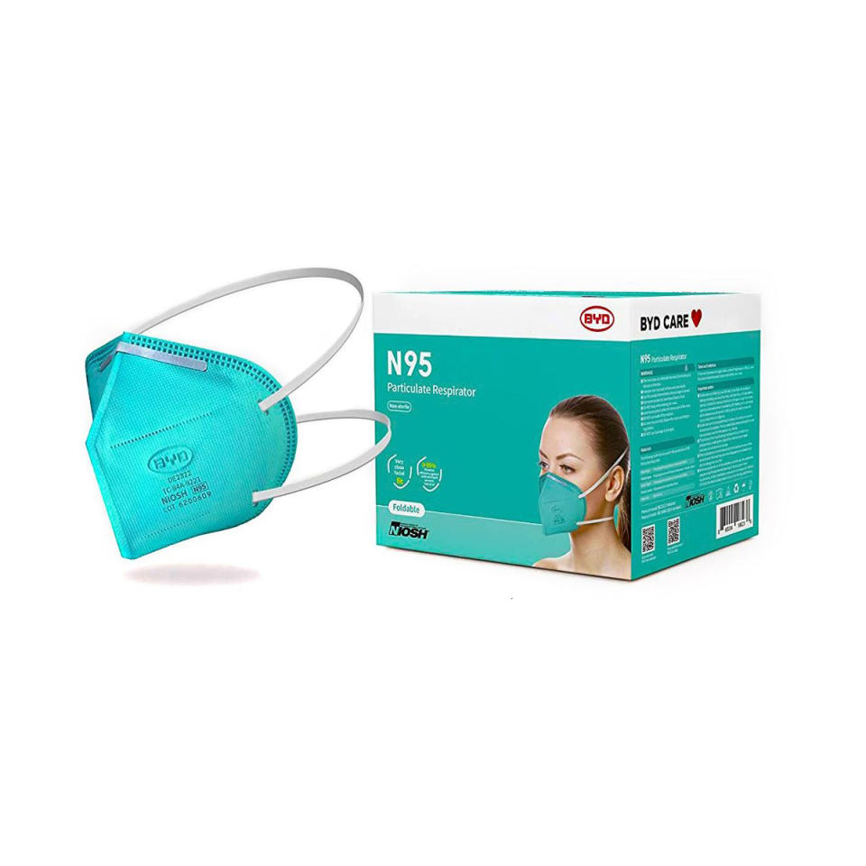 BYD flat fold N95 masks, how to spot counterfeit N95 masks