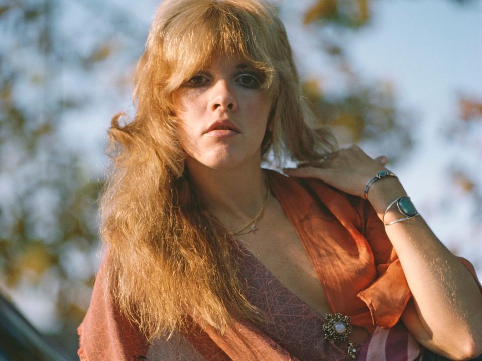Stevie Nicks photographed in the 70s.