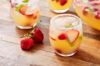 <p>Sure, <a href="https://www.delish.com/cooking/recipe-ideas/g2720/mimosa-recipes/" rel="nofollow noopener" target="_blank" data-ylk="slk:mimosas;elm:context_link;itc:0;sec:content-canvas" class="link ">mimosas</a> are great. But when you're hosting <a href="https://www.delish.com/cooking/menus/g2645/brunch-breakfast-recipes/" rel="nofollow noopener" target="_blank" data-ylk="slk:brunch;elm:context_link;itc:0;sec:content-canvas" class="link ">brunch</a> for a big group, brunch punch is where it's at. With a full bottle of bubbly and plenty of vodka, it's just the thing to get the party started.<br><br>Get the <strong><a href="https://www.delish.com/cooking/recipe-ideas/recipes/a52422/brunch-punch-recipe/" rel="nofollow noopener" target="_blank" data-ylk="slk:Brunch Punch recipe;elm:context_link;itc:0;sec:content-canvas" class="link ">Brunch Punch recipe</a></strong>. </p>