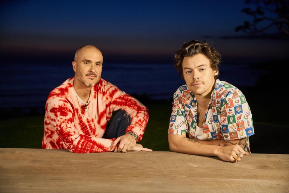 Harry Styles and Zane Lowe | Courtesy Apple Music's Beats 1