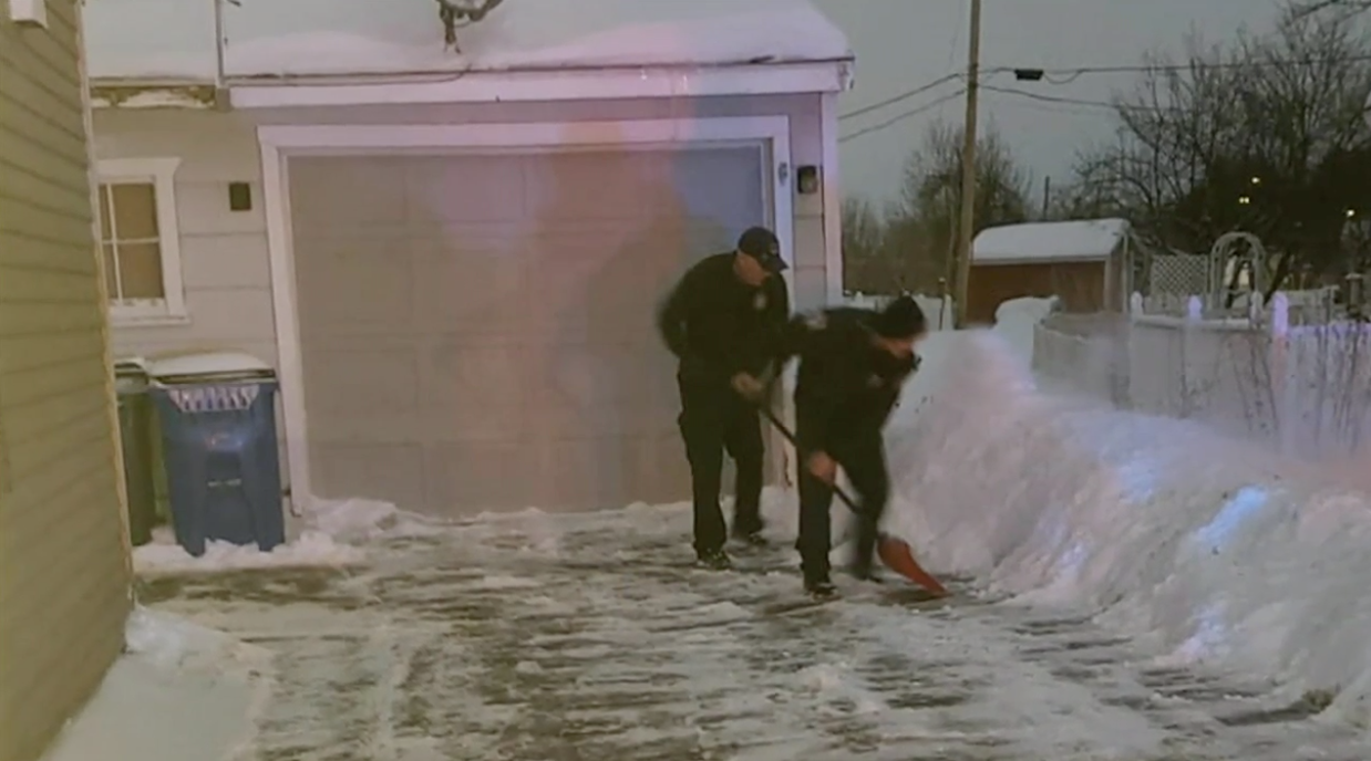 Firefighters in Cedar Rapids, Iowa, did a little extra after helping out with an at-home birth. (Photo: Fox 28)