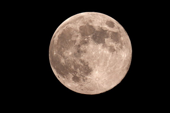 Sky watcher Victor C. Rogus sent in a photo he took of the August 2013 "blue moon" 3 seconds after the moment of full phase as given by the US Naval Observatory, 20:45:00, on August 21, 2013, in Jadwin, MO.