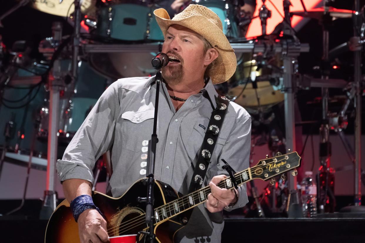 Toby Keith performs onstage during the 2021 iHeartCountry Festival Presented By Capital One at The Frank Erwin Center on October 30, 2021 in Austin, Texas.  (Suzanne Cordeiro / Statesman)