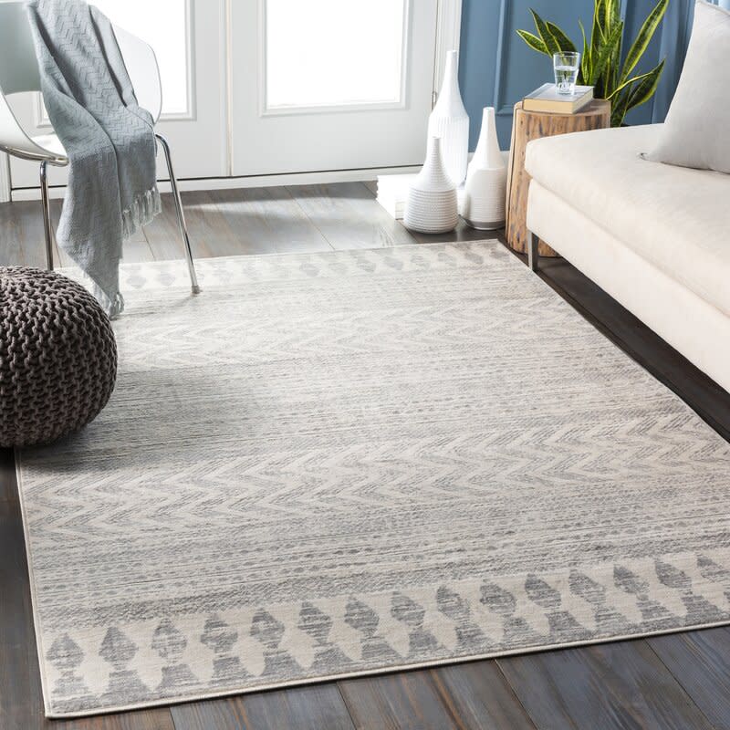 Warlick Oriental Gray/Taupe Area Rug (Photo: Wayfair)