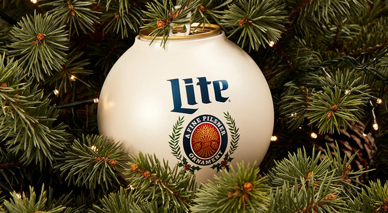 Now that's our kind of ornament. (Miller Brewing Company)