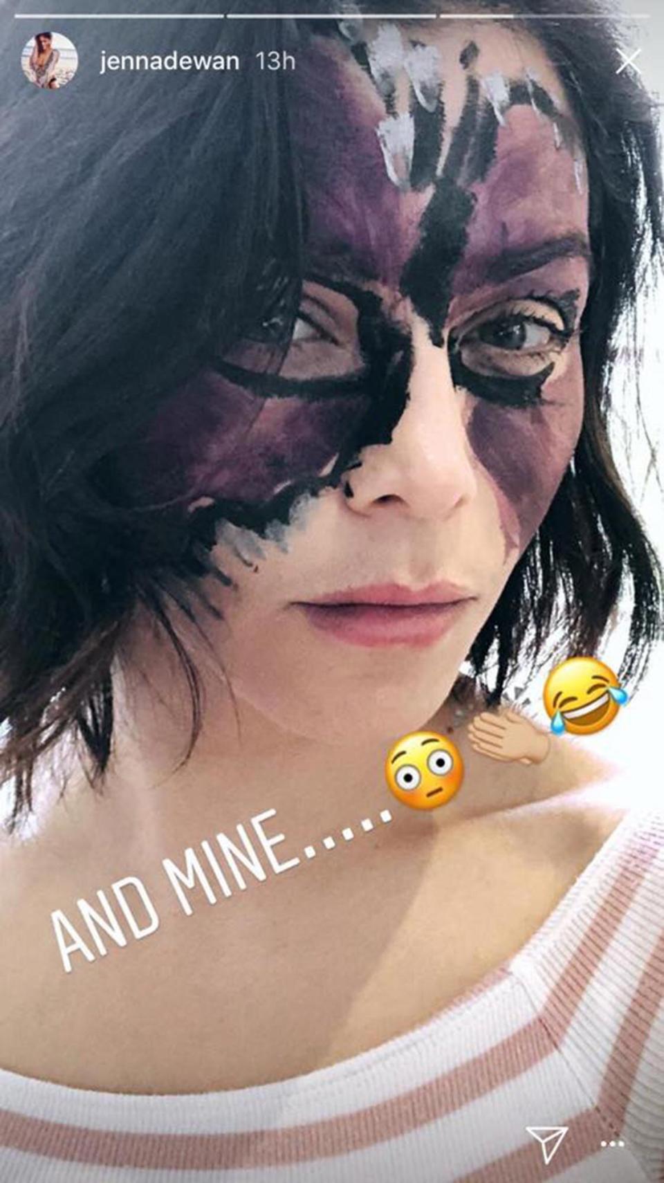 JENNA DEWAN GETTING A MAKEOVER, COURTESY OF HER DAUGHTER