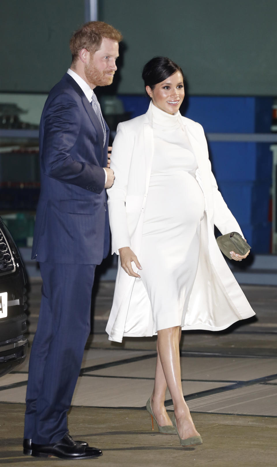 The Duke and Duchess of Sussex – pictured here earlier this week – are expecting their first child together. Source: ITV / Getty