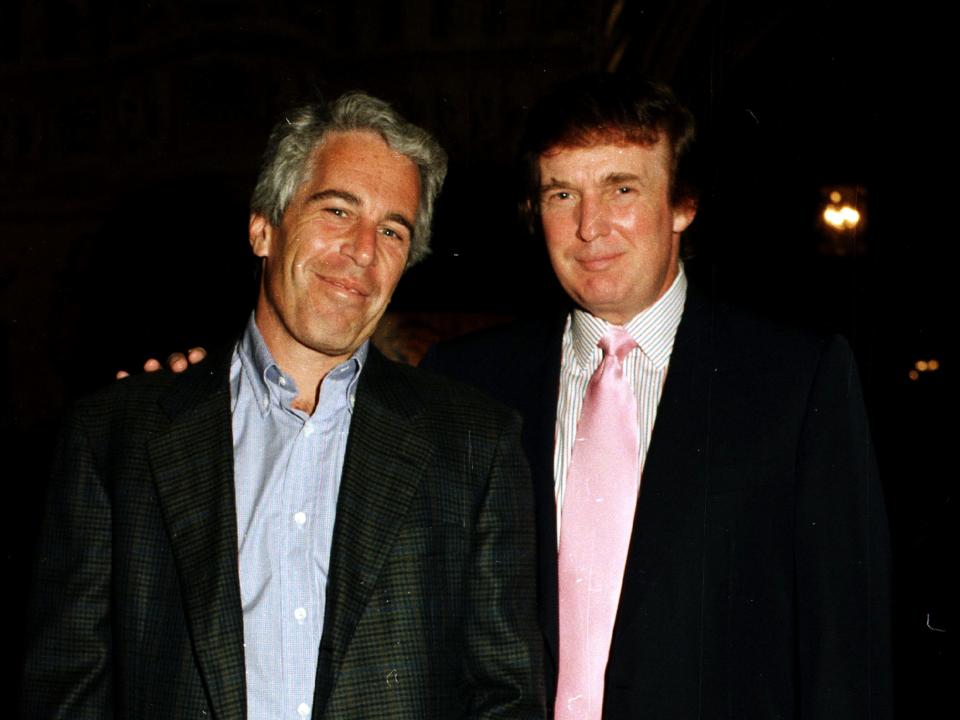 Donald Trump with Jeffrey Epstein