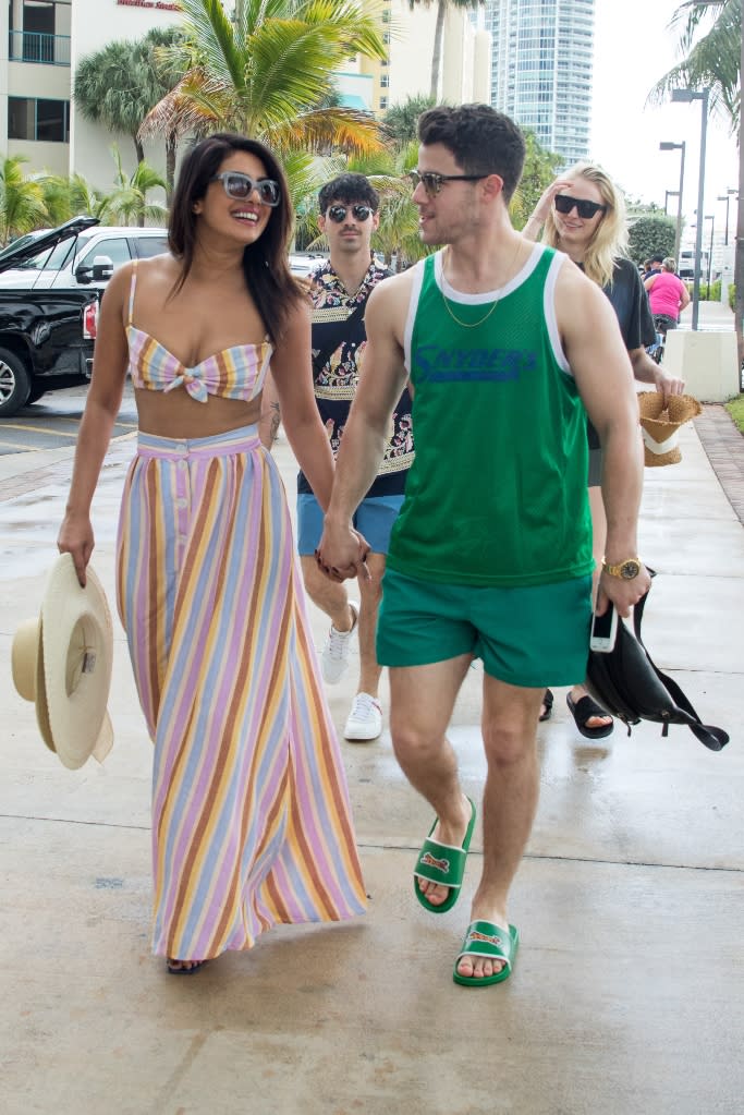 sophie turner, nick jonas, priyanka chopra, joe jonas, miami