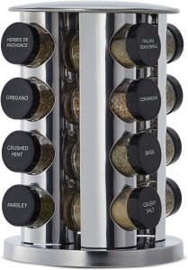 Kamenstein Revolving 16-Jar Countertop Spice Rack Tower