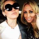 Miley Cyrus shared this pic of her with mum Tish on their way to the Rachel Zoe show.