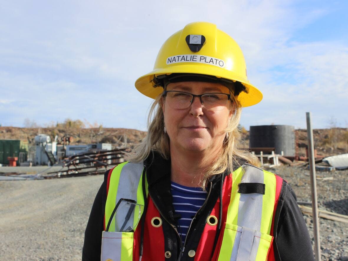 Natalie Plato is the deputy director of the Giant Mine Remediation Project. She expects to announce the new project budget after it's approved by Canada's Treasury Board.    (Liny Lamberink/CBC - image credit)