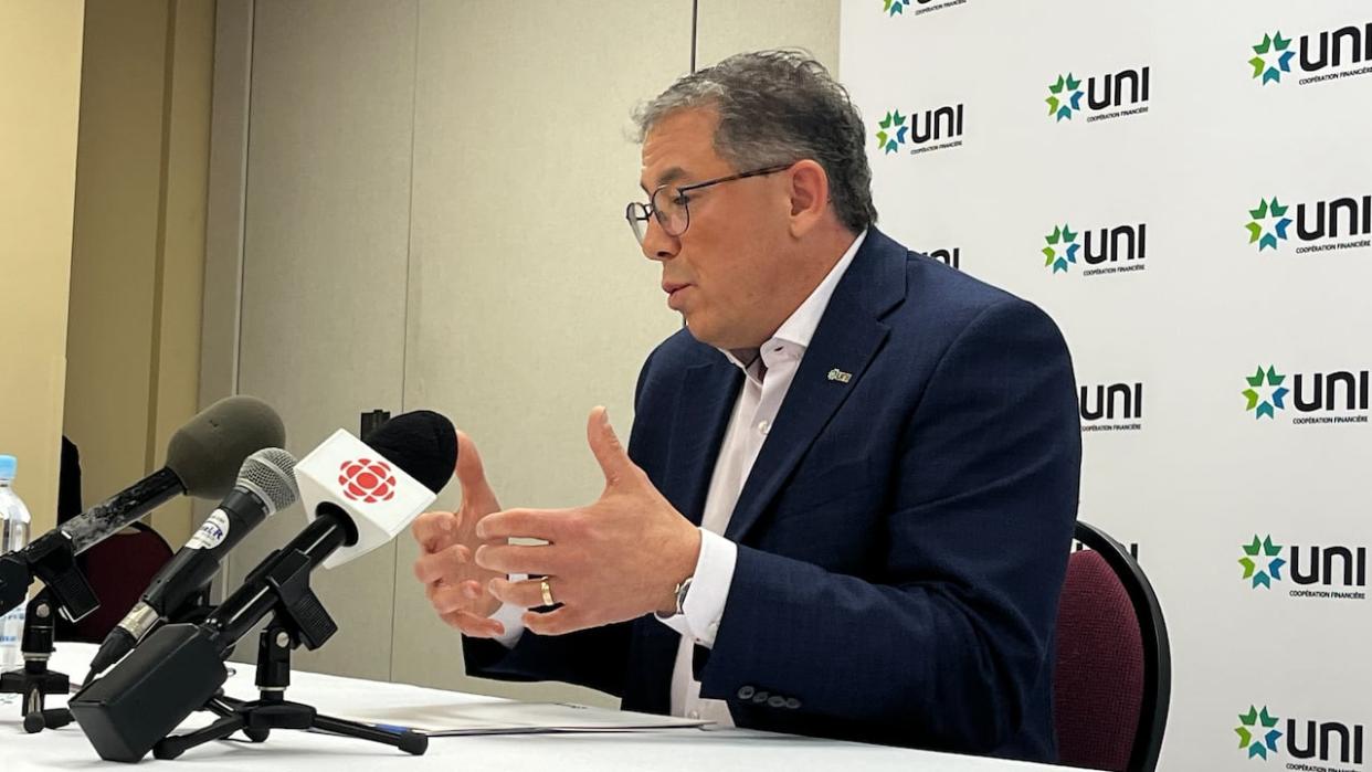 UNI Financial Cooperation announced the 'immediate departure' of its president and CEO Robert Moreau on Aug. 15, after clients began experiencing service problems a month earlier. (Serge Bouchard/Radio-Canada - image credit)