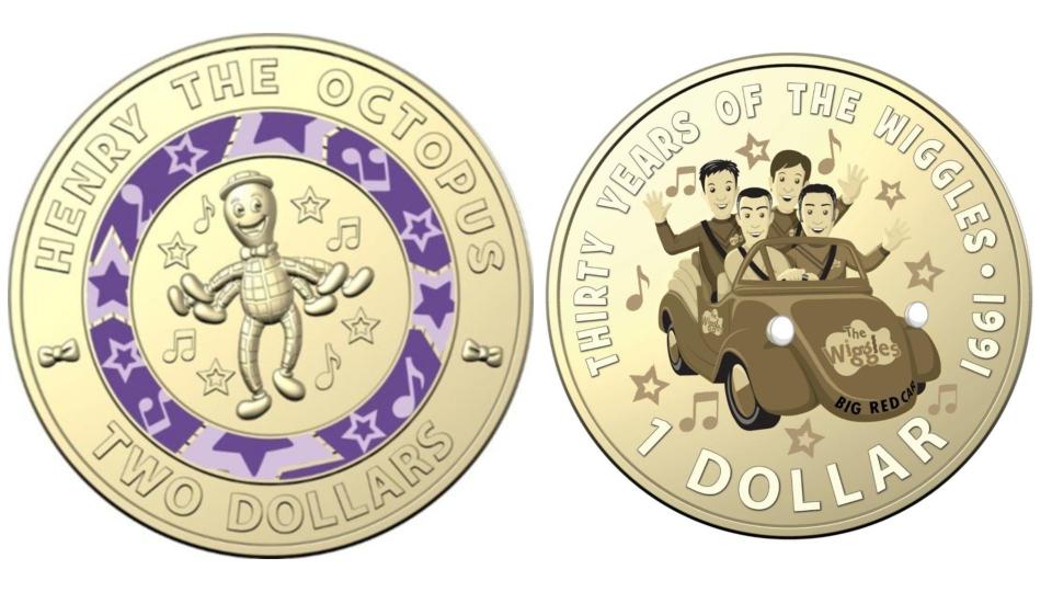 Two Wiggles coins. 