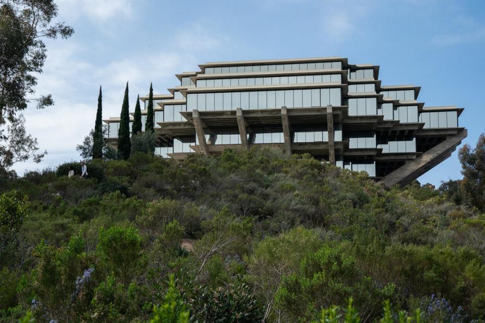 PHOTO: The Geisel Library on the University of California San Diego (UCSD) campus is seen, Feb. 10. 2021, in San Diego, Calif. ( Bing Guan/Bloomberg via Getty Images, FILE)